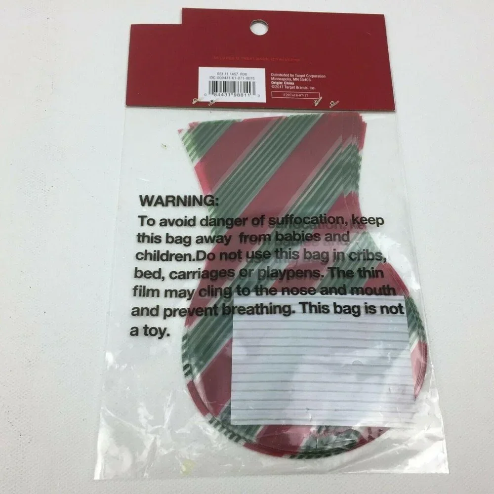 Wilton Wondershop 35 Treat Party Bag Gift Reg Green Stripes Twisty Ties